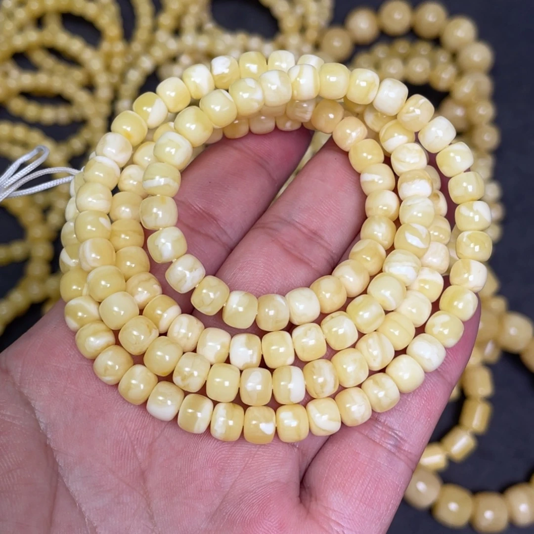 蜜蜡未镶嵌裸石蜜蜡佛珠6.8mm
