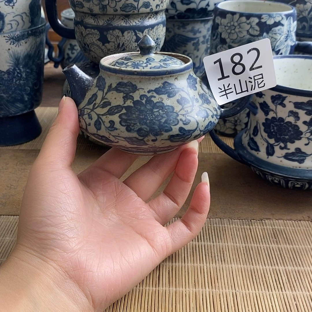 手工手绘青花高温陶瓷