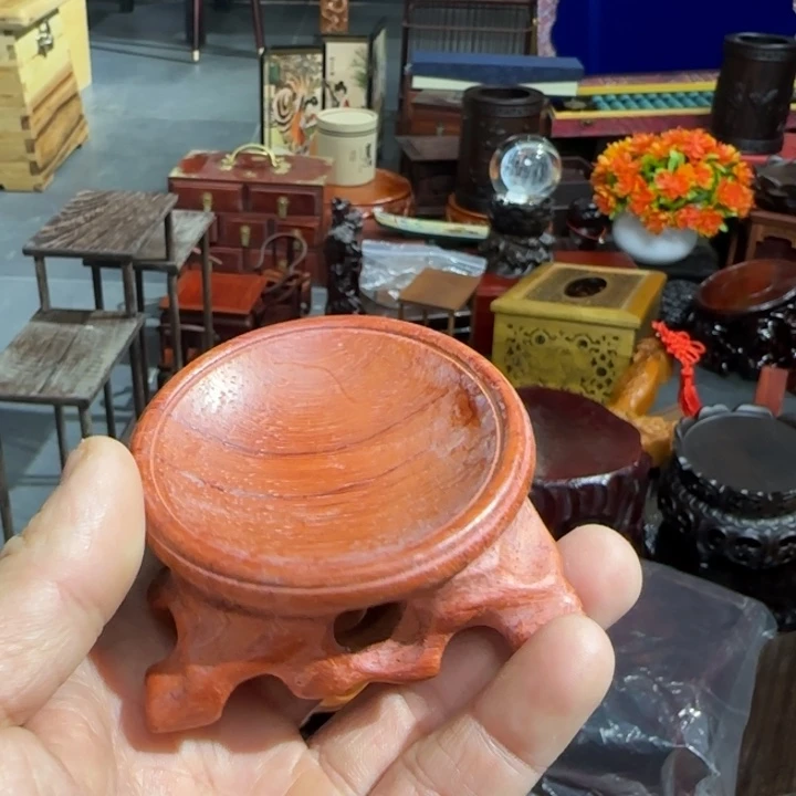 摆件橄榄核红木工艺品底座等