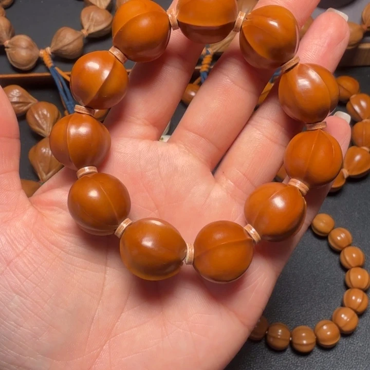 独***涯橄榄核手串/手链1.7➕短圆鲨鱼背