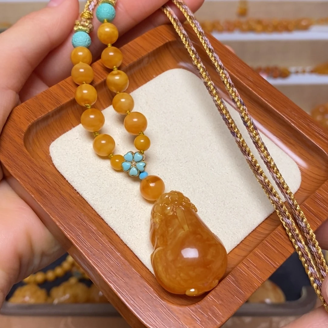 【闪购商品】未镶嵌颈饰蜜蜡项链