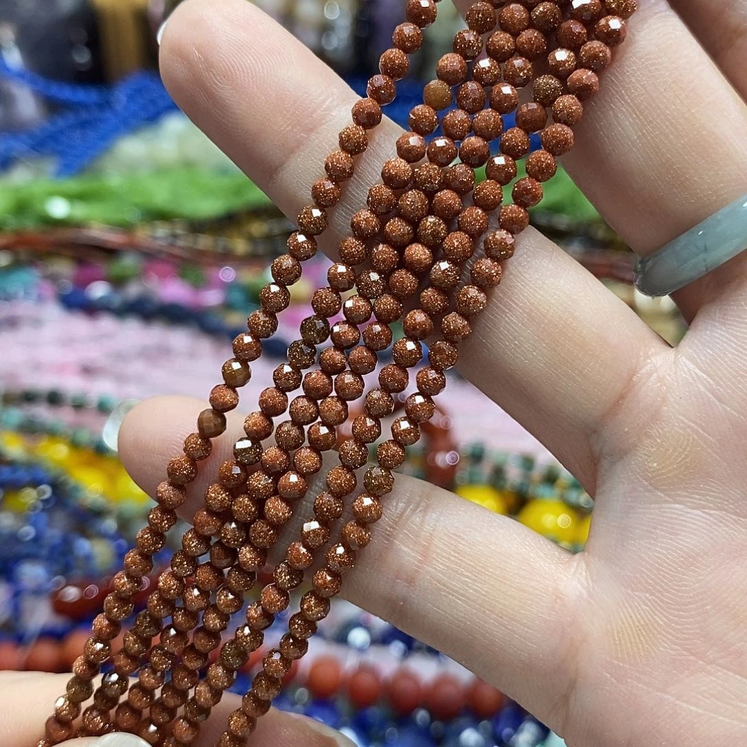 玛瑙/玉髓未镶嵌珠宝半成品金沙切面卡3到手两条