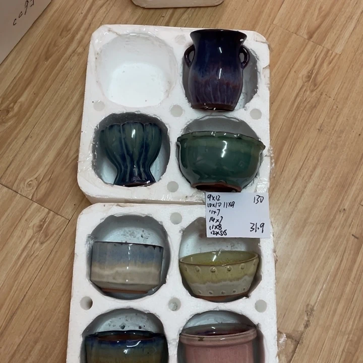 紫砂花盆简*?多肉花盆瑕疵130