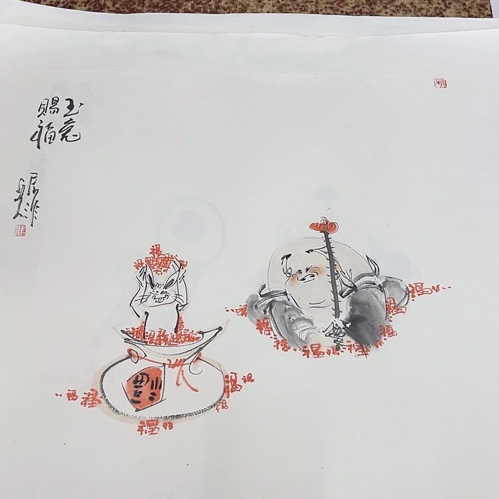 国画与*吾军非老师作品2222