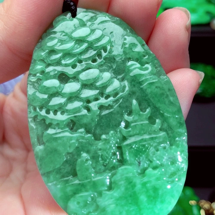 翡翠未镶嵌吊坠(不含链)