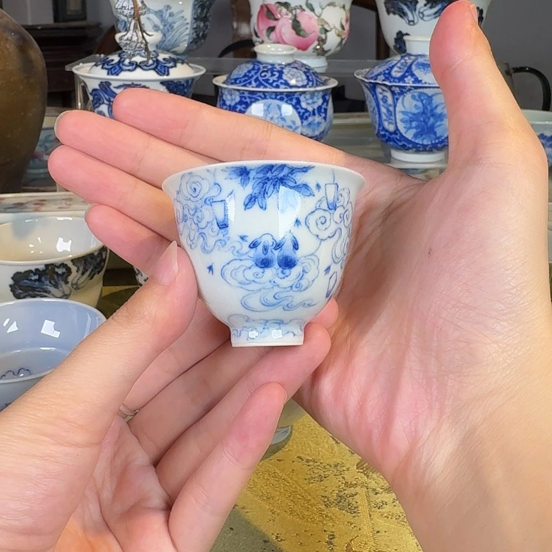 青樵轩小兔子赏月杯