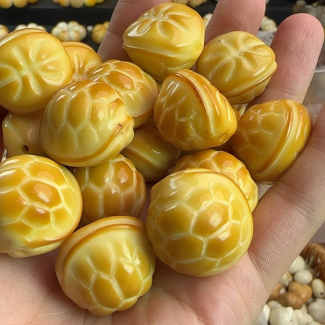 吊坠菩提根/象牙果微瑕疵炭烤富甲4颗