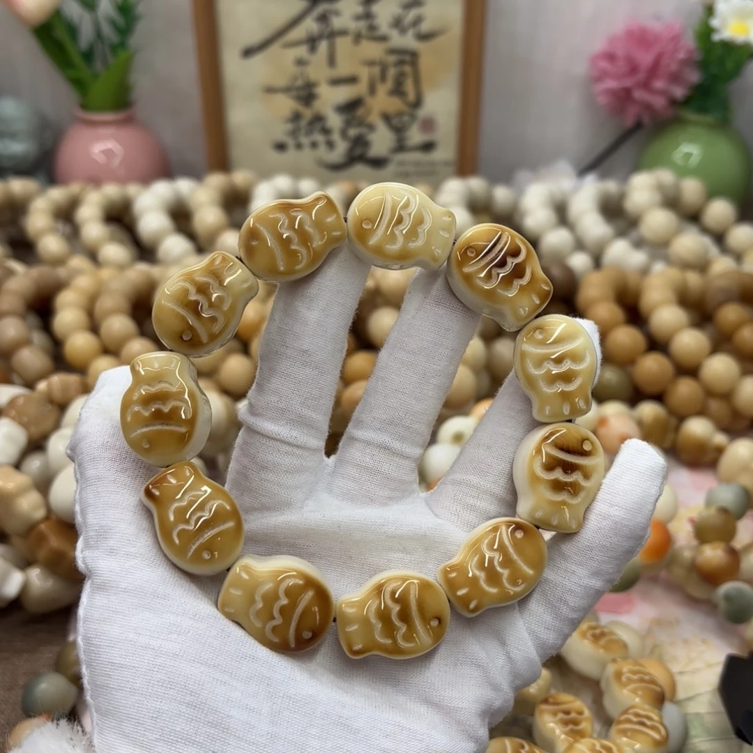 菩提根/象牙果吊坠牙果瑕疵机抛852