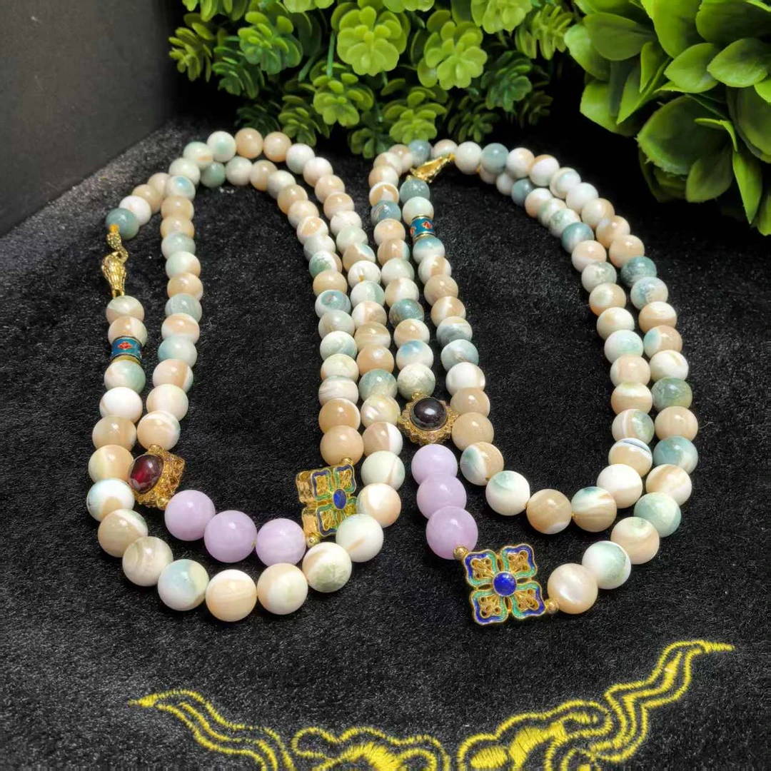 C3863（玉姐珠宝）苍穹御灵贝贝壳多彩项链-多样性只发一件