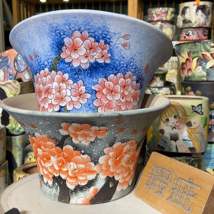 红陶景德镇艺术手绘作品