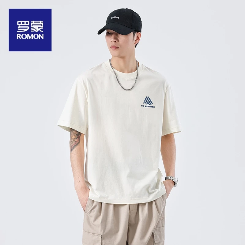 罗蒙男款服装专卖圆领短袖t恤男夏季薄款圆领短袖t恤男夏季薄款