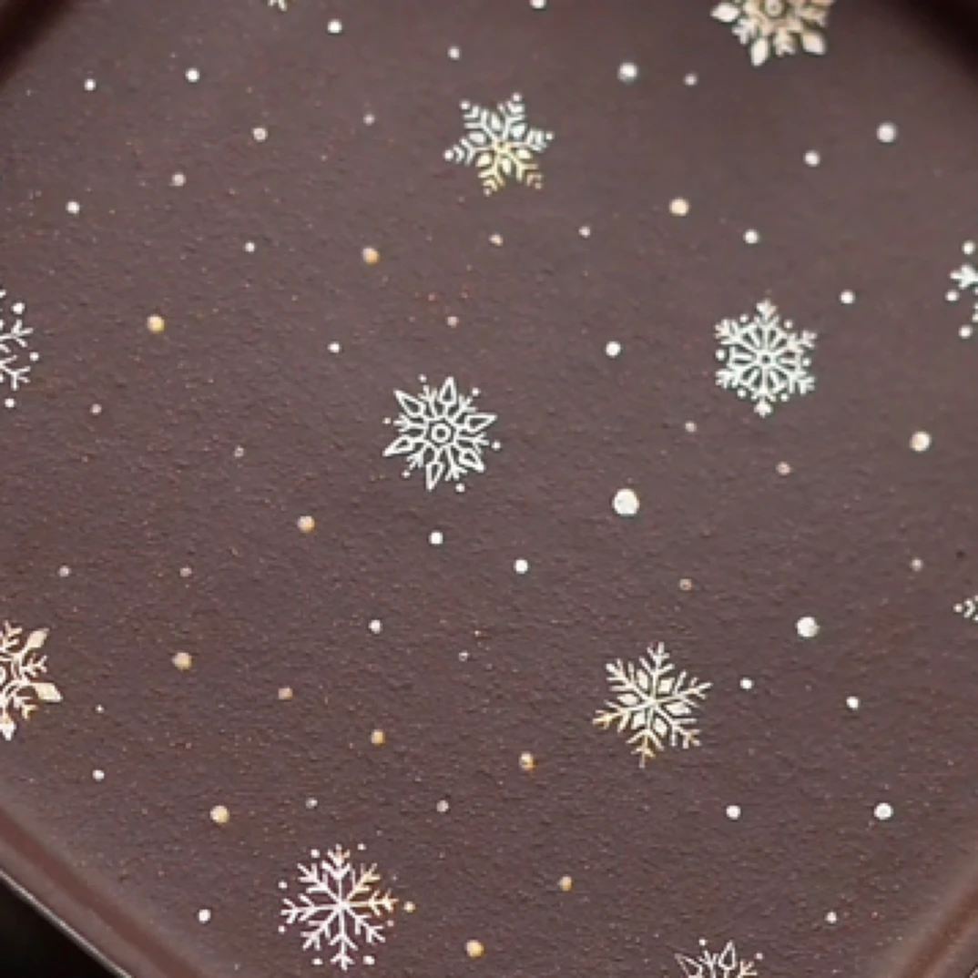 【南风】炻堂紫泥银彩紫砂壶承