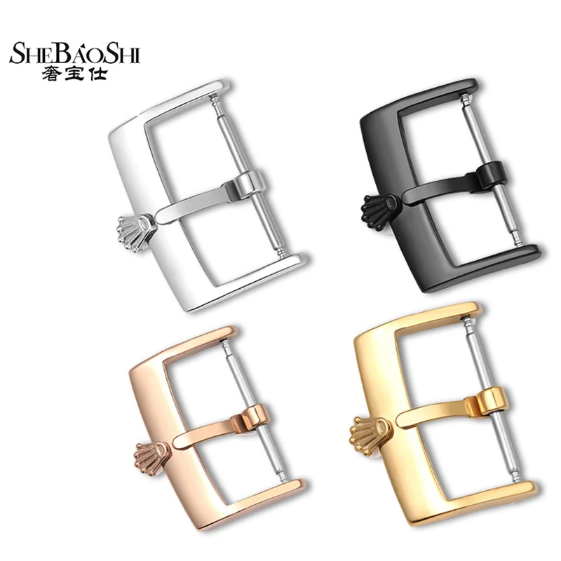 奢宝仕代用劳力士日志空中霸王迪通拿系列表带扣针扣精钢皮带卡扣