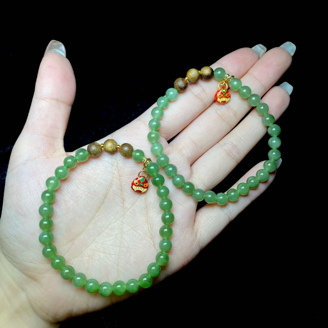 【云上叙】和田玉DIY单圈手串-多样性发其一-6mm-V81274-K（商城）