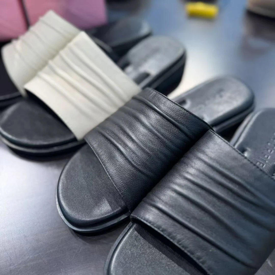 JHF专场 头层羊皮一片式超软半拖 超气质 AB25258