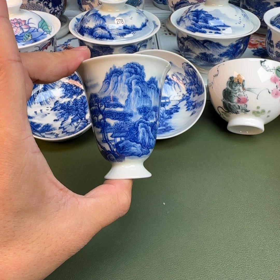 陶纯手工纯手绘茶具224