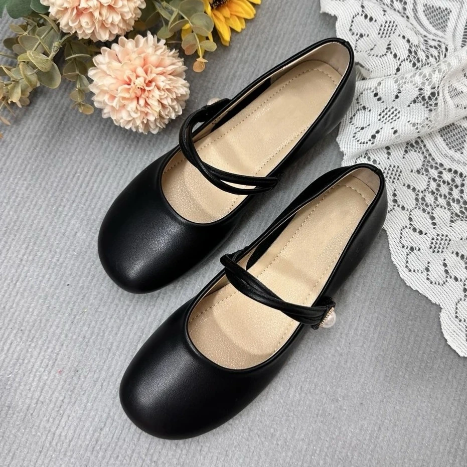 3826女士新款2025年玛丽珍鞋单鞋百搭女鞋软底浅口轻便女鞋