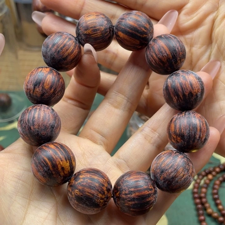 降真香手串/手链大*海南大叶结霜老料2.0单圈