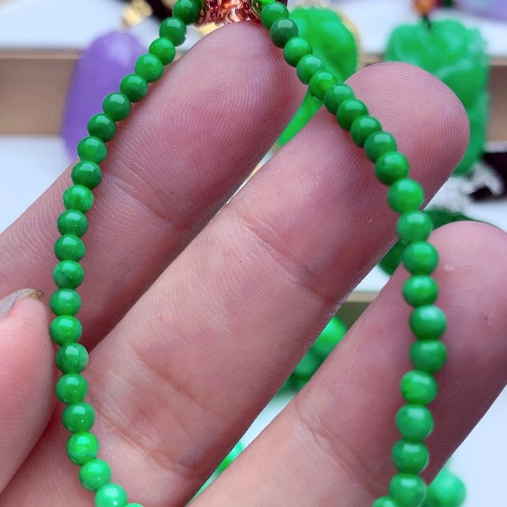 翡翠未镶嵌手链手串