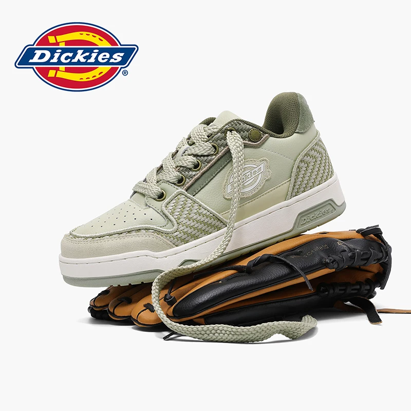 Dickies2025秋季新款休闲板鞋百搭时尚男士透气潮流圆头厚底男鞋