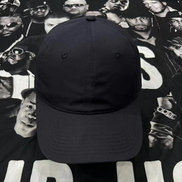 鸭舌帽棒球帽帽子法式夏季鸭舌帽黑色运动帽户外黑白中性时尚