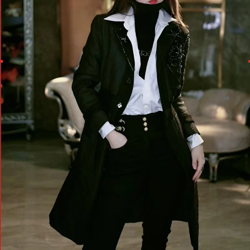 SEJI/瑟纪10.25【黑天鹅城堡】重工气质外套