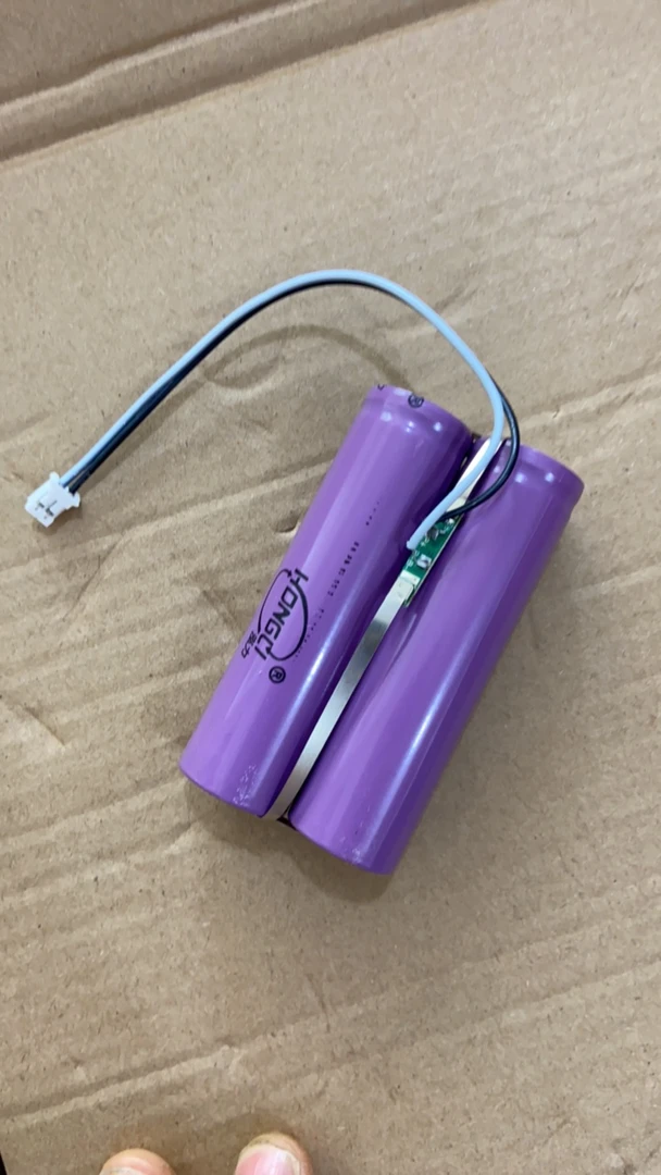 【一单发两块 两并带线带保护板】动力18650电池两并一组发两块