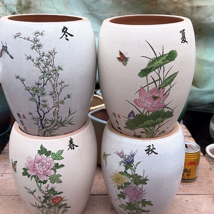 红陶微瑕花盆处理来啦