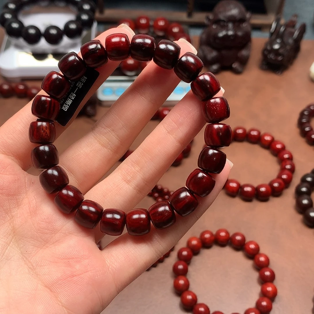 檀香紫檀（小叶紫檀）菩**陀1.0火焰纹