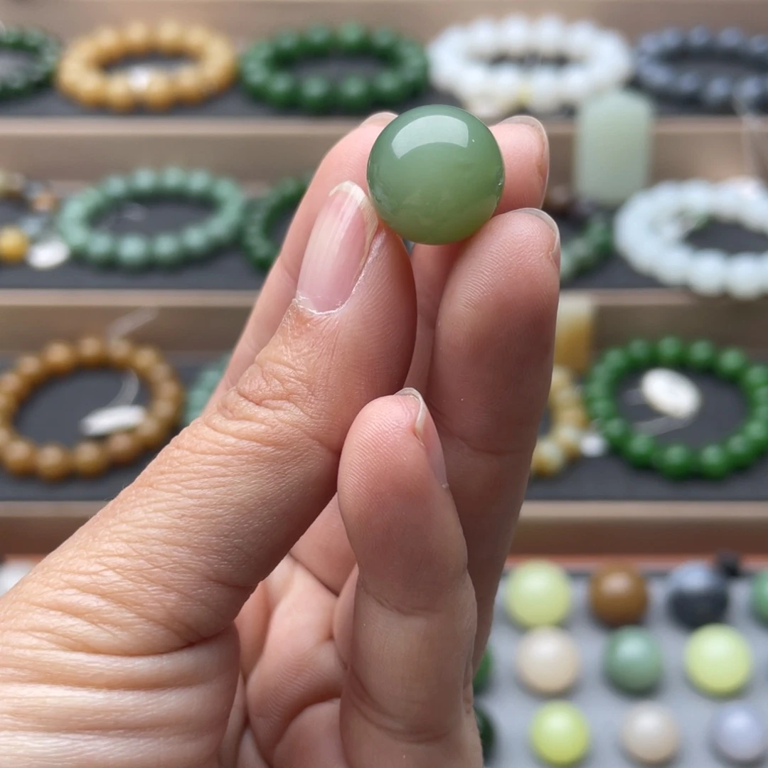 和田玉未镶嵌手链14碧玉粉青