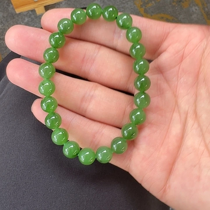 手链未镶嵌和田玉（碧玉）