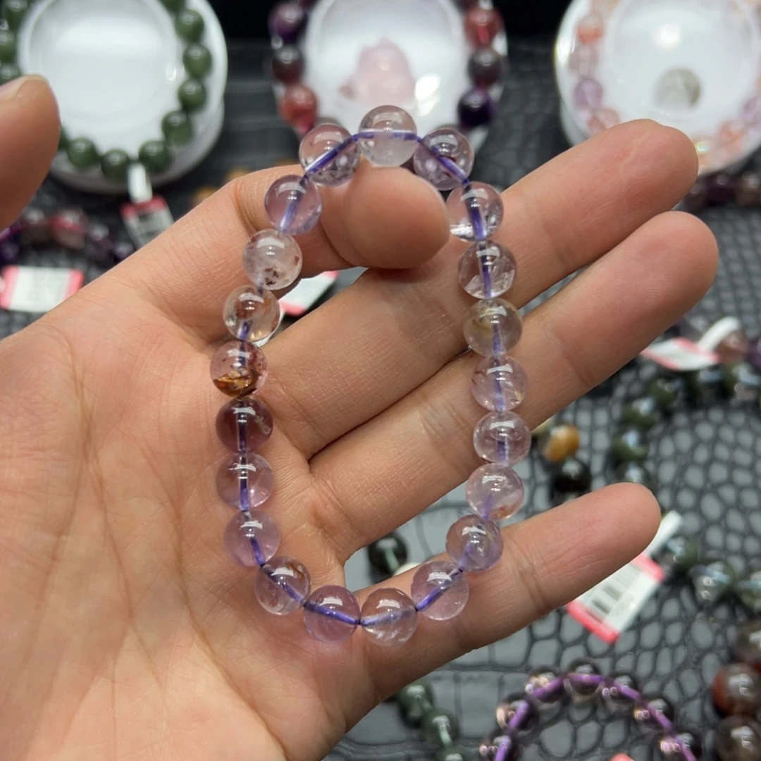 水晶手链未镶嵌好看