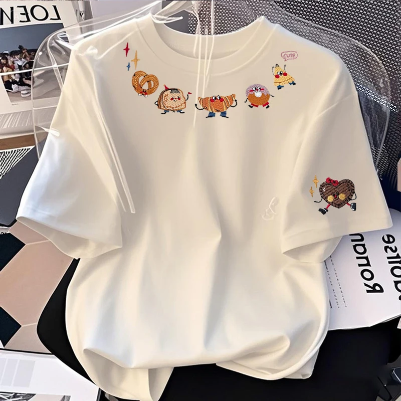 【6-2】2025纯棉男女同款纯棉T恤短袖t恤男女夏季ins潮牌潮