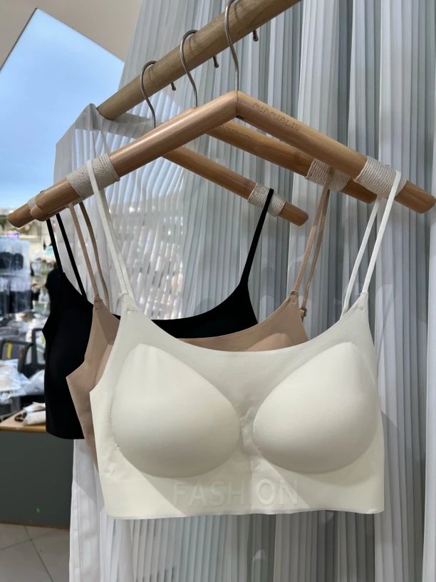 米娅林638粉底液隐形u型新款内衣女小胸聚拢美背肤色法式新款内衣