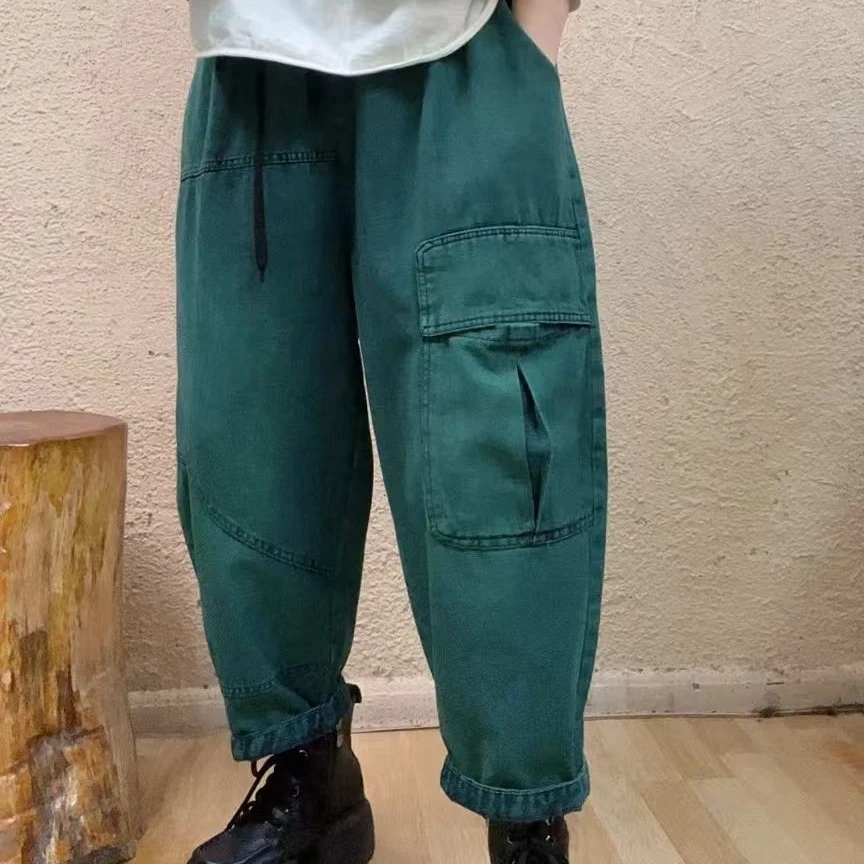 啵啵CM134单口袋彩色百搭炒色牛仔裤