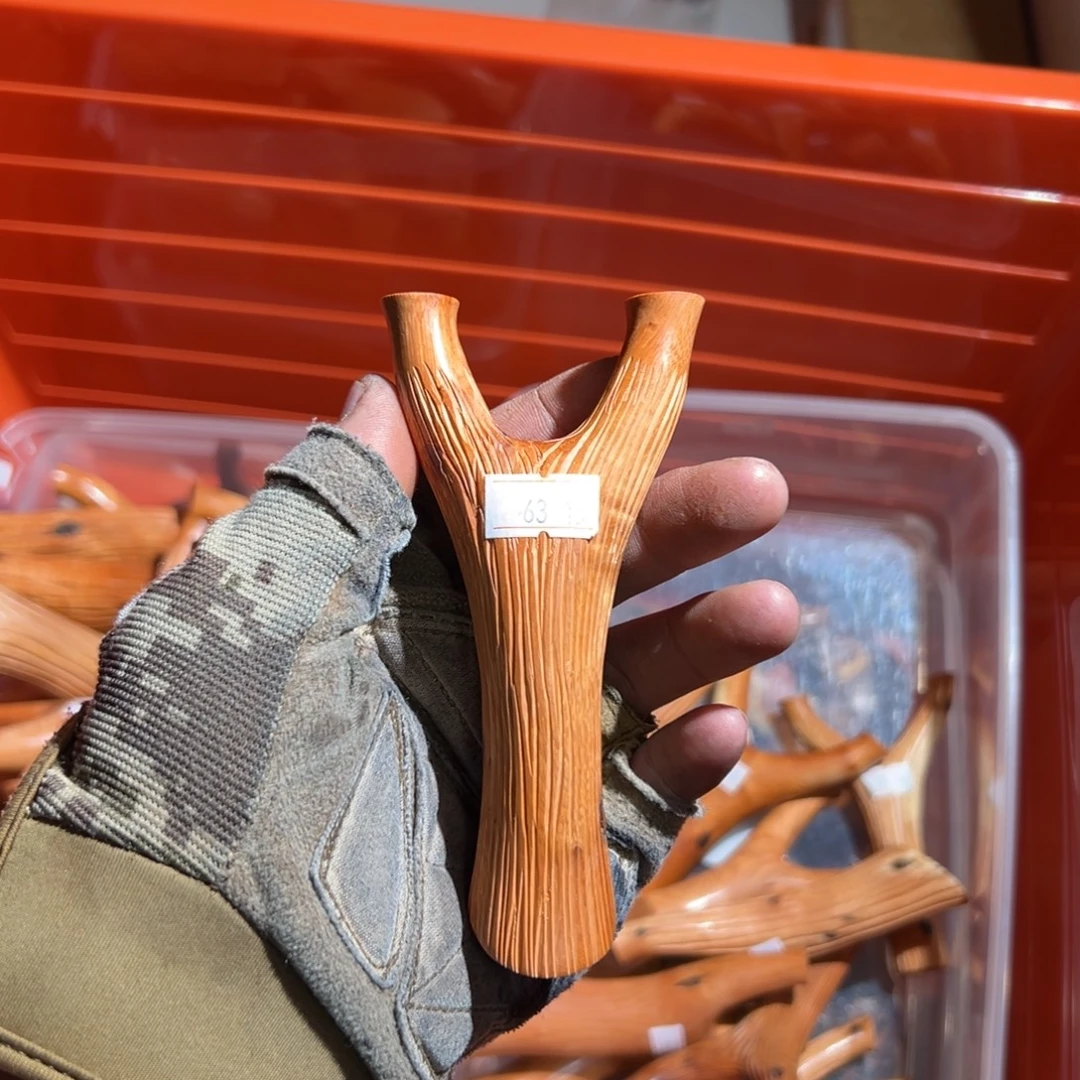 火琉璃树杈木弓手工制作