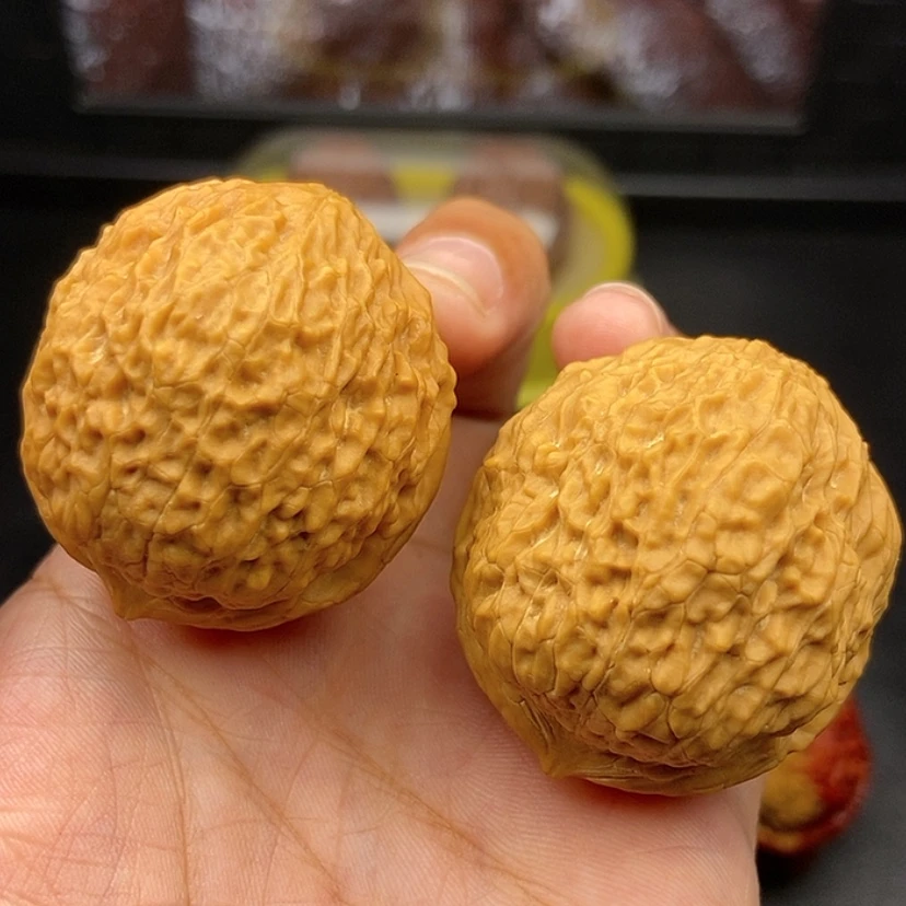 【闪购商品】把件文玩核桃41尺密纹狮子头54.5克