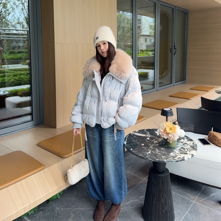 新款高货加厚保暖羽羽短外套5378