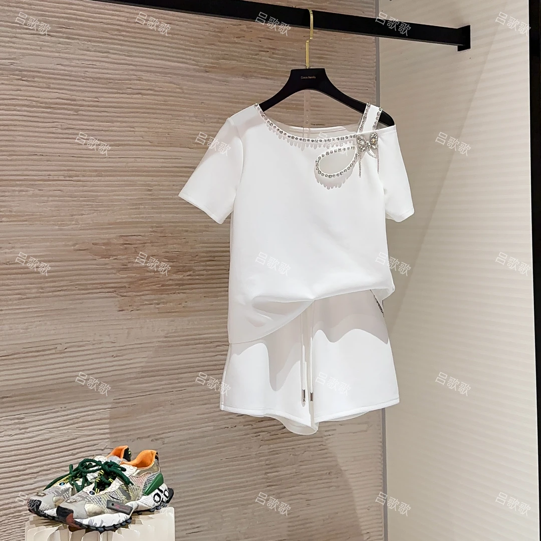 【宠粉价】夏季新款短袖套装裙大码微胖显瘦套装裙TZ-17