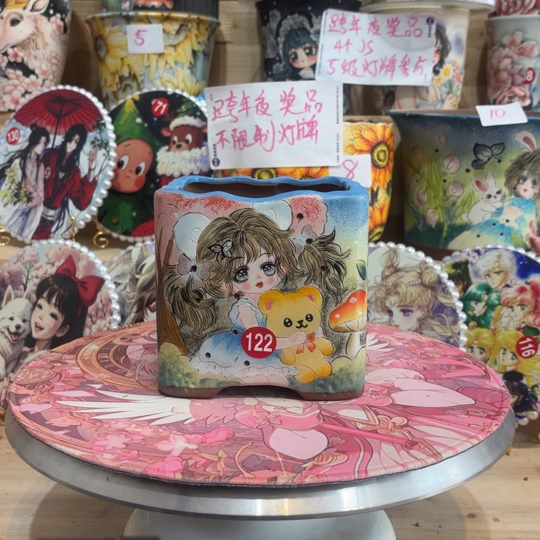 景德镇手绘花盆陶瓷10/11