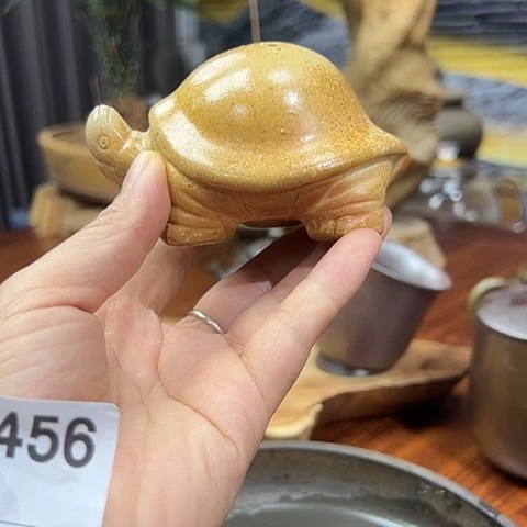 夕*戬谷龙窑坭兴陶柴烧茶龟