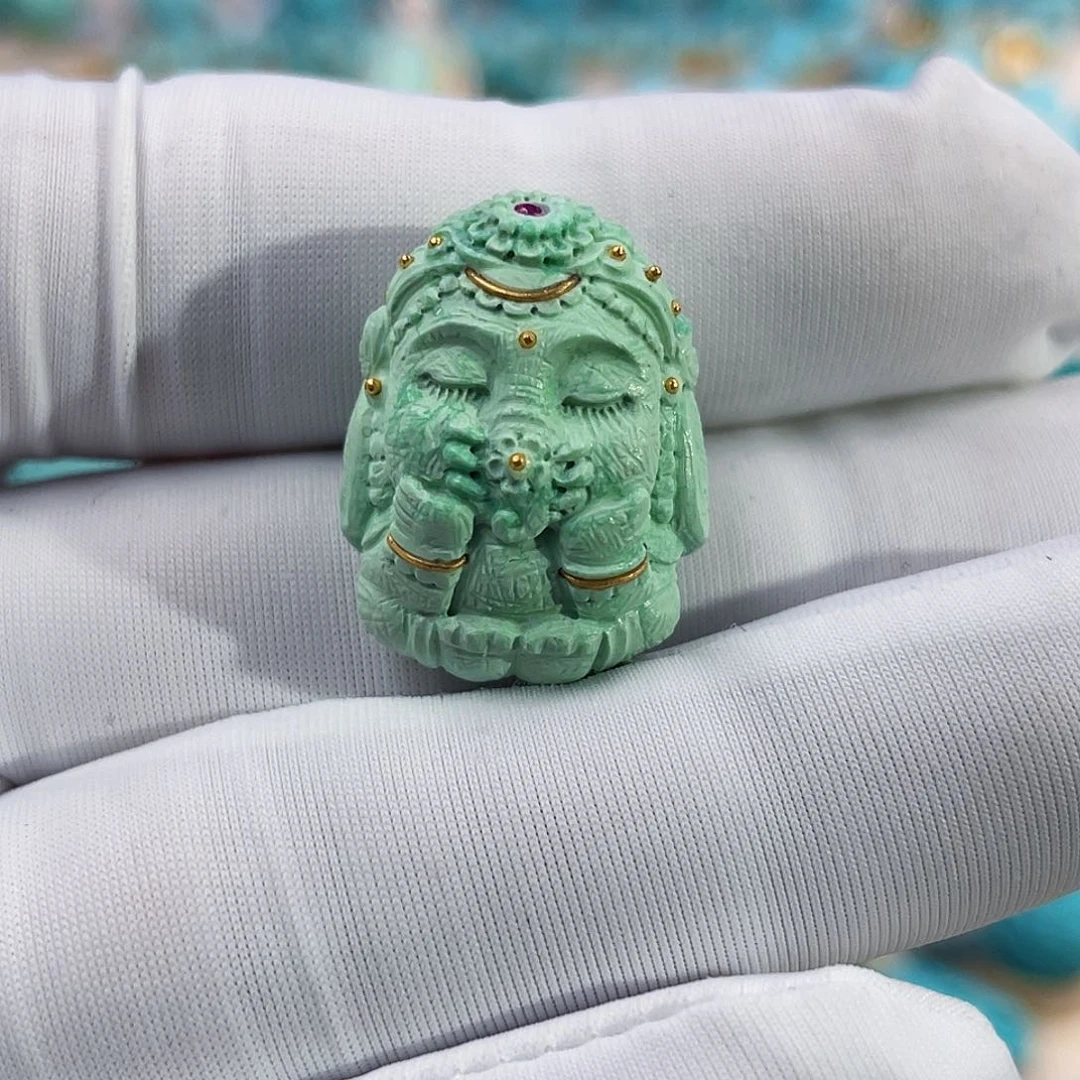 绿松石珠宝奇石未镶嵌