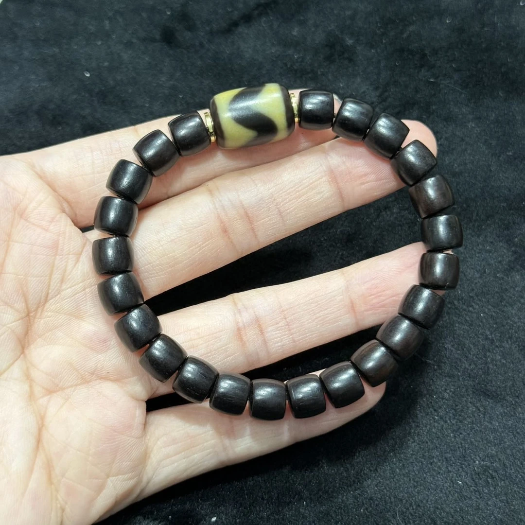 【曹美丽精选】H96642-玛瑙diy手串-多样性发其一-11x15mm