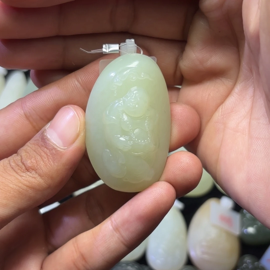 书***～和田玉未镶嵌吊坠(不含链)