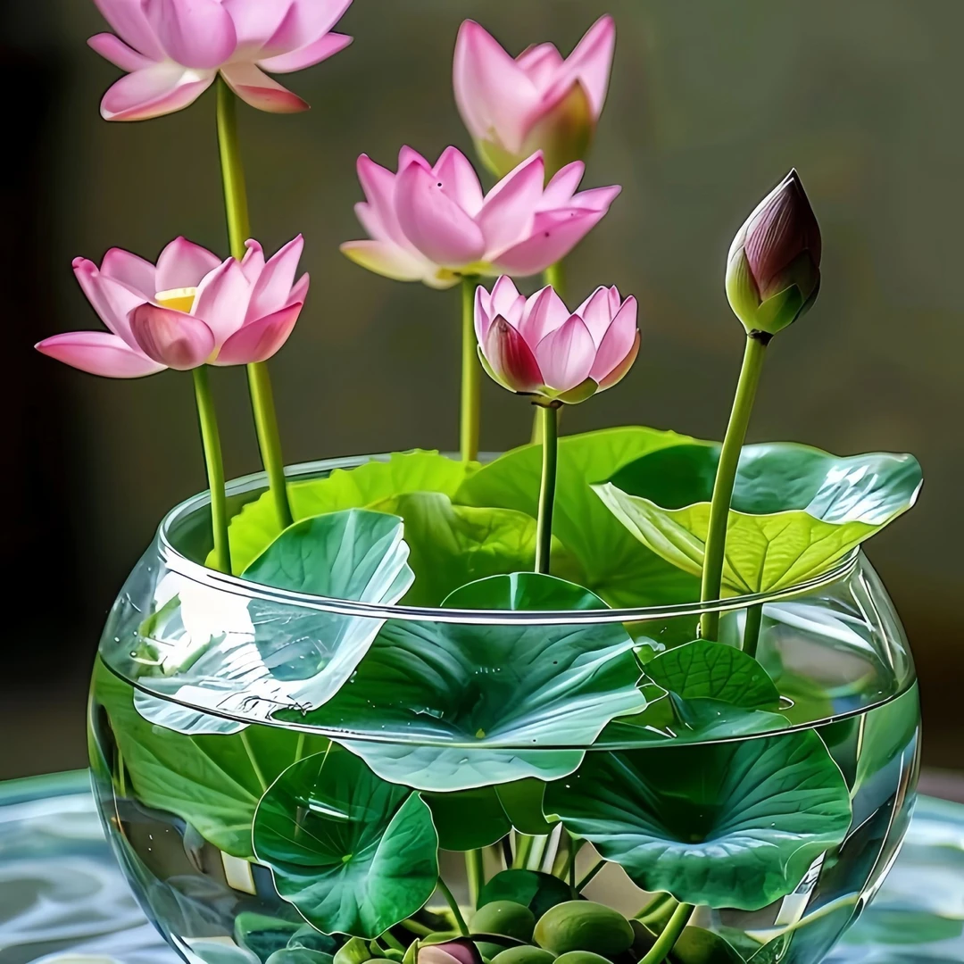 【水培碗莲】碗莲种荷花四季开花睡莲绿植花卉种植水培水养-gz