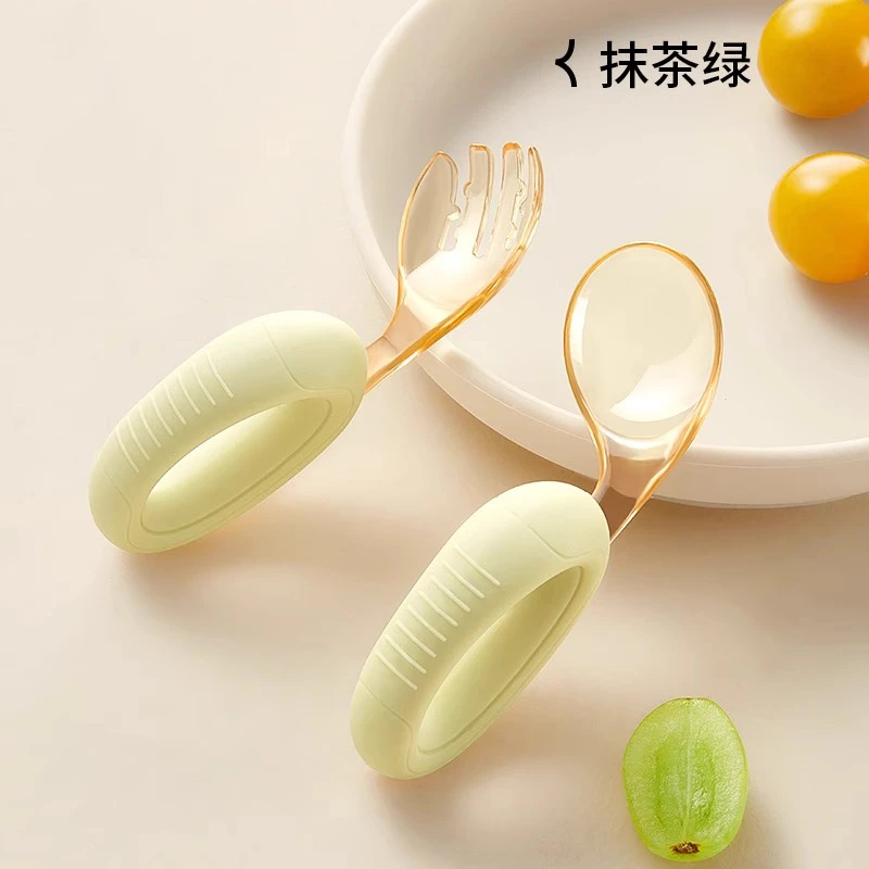 宝宝勺子婴幼儿自主进辅食餐具儿童PPSU叉训练学吃饭专用工具1岁