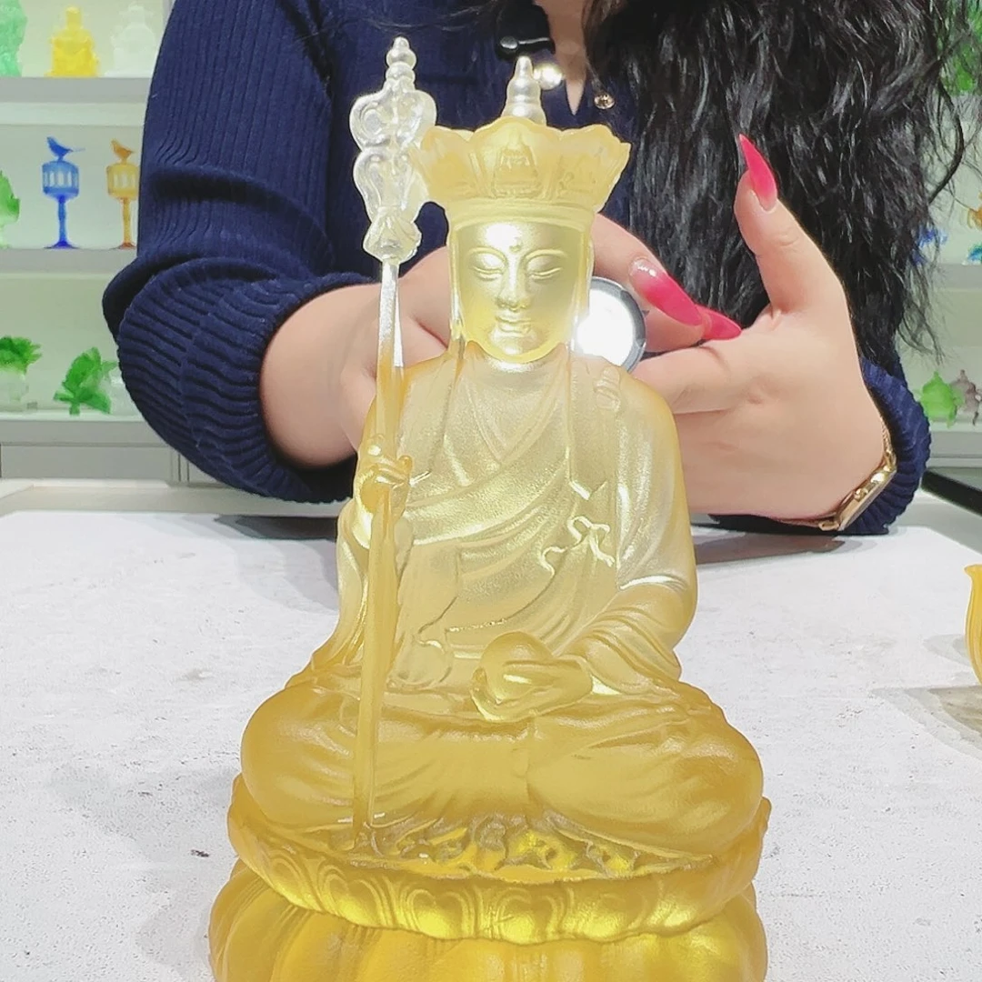 【闪购商品】手工艺品琉璃地藏王菩萨 13cm