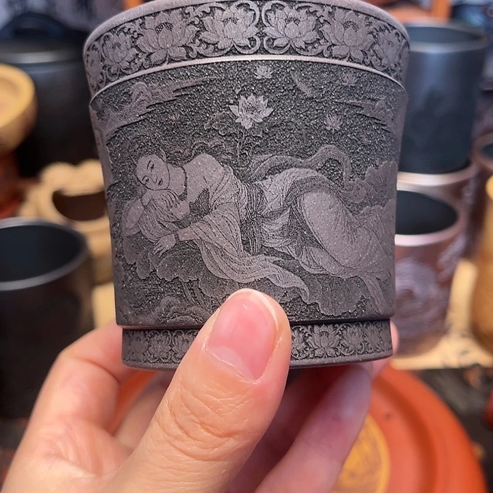 茶杯紫砂宜兴紫砂茶杯正品