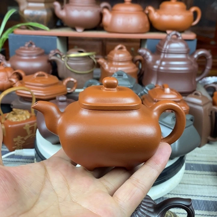 茶壶紫砂四方传炉160-220cc原矿赵庄朱泥双十一特价