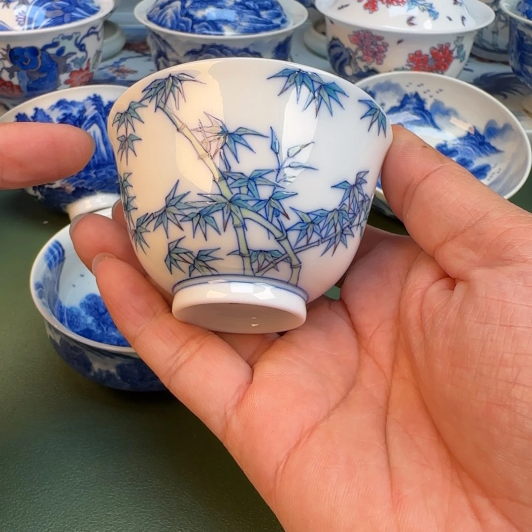纯手工春手绘茶具81